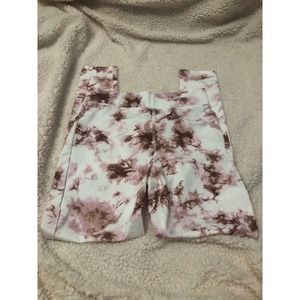 NEW PINK LILY TIE DYE LEGGINGS SZ M
